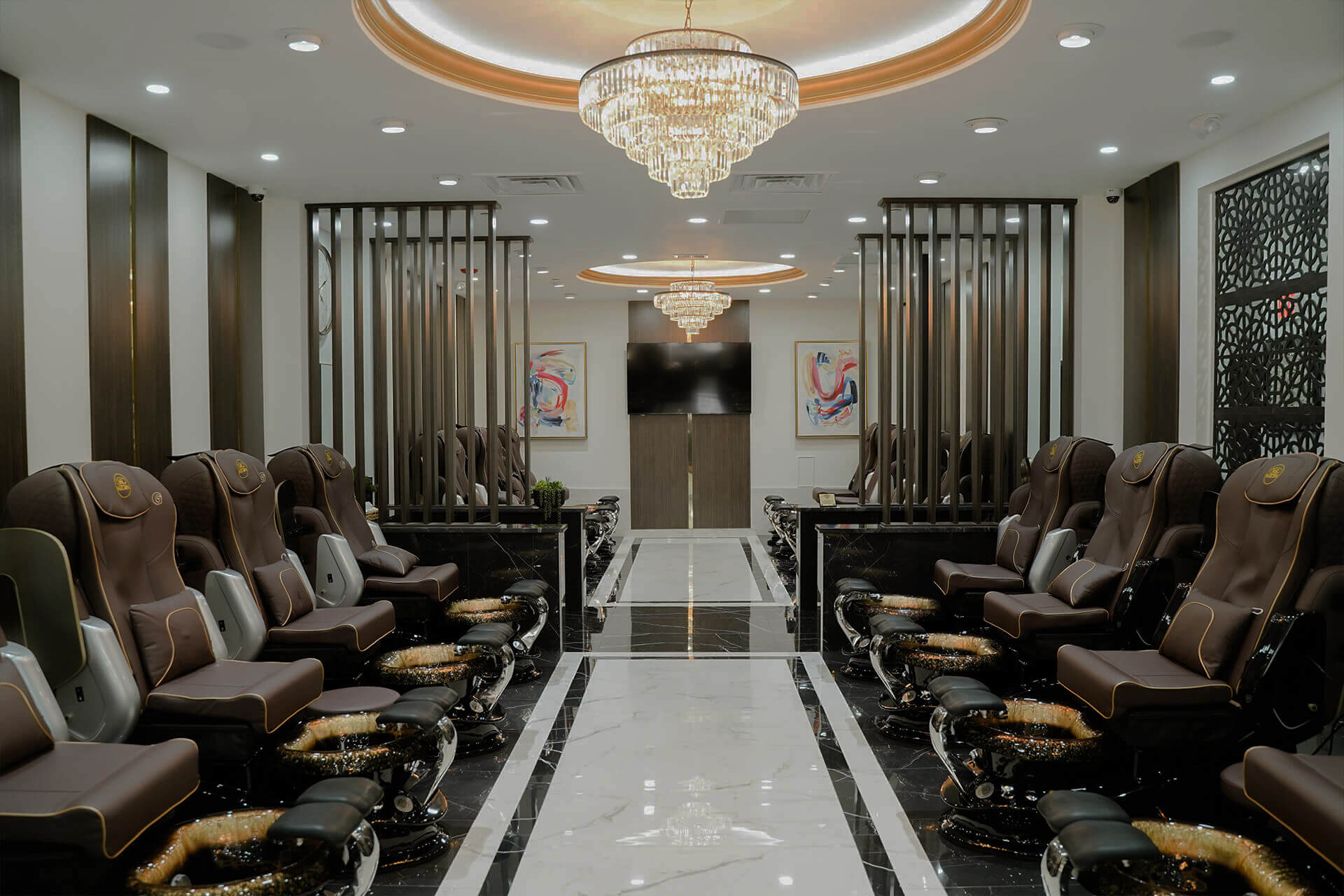 Nail technicians providing luxury nail services at Indian Lake Blvd Hendersonville TN